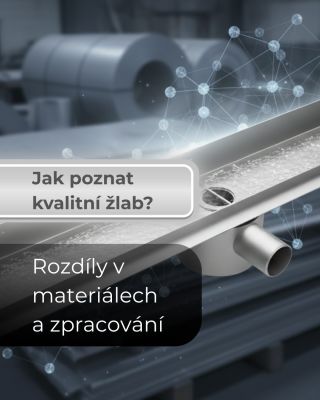 🔹 Jak poznat kvalitní sprchový žlab? Na první pohled vypadají všechny podobně. Rozdíl je ale v tom, z čeho jsou skutečně...