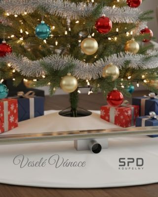 Žlab pod stromečkem vypadá sice zajímavě, ale ve Vaši koupelně mu to sluší víc! 🎄🚿 Přejeme vám hezké Vánoce, které...